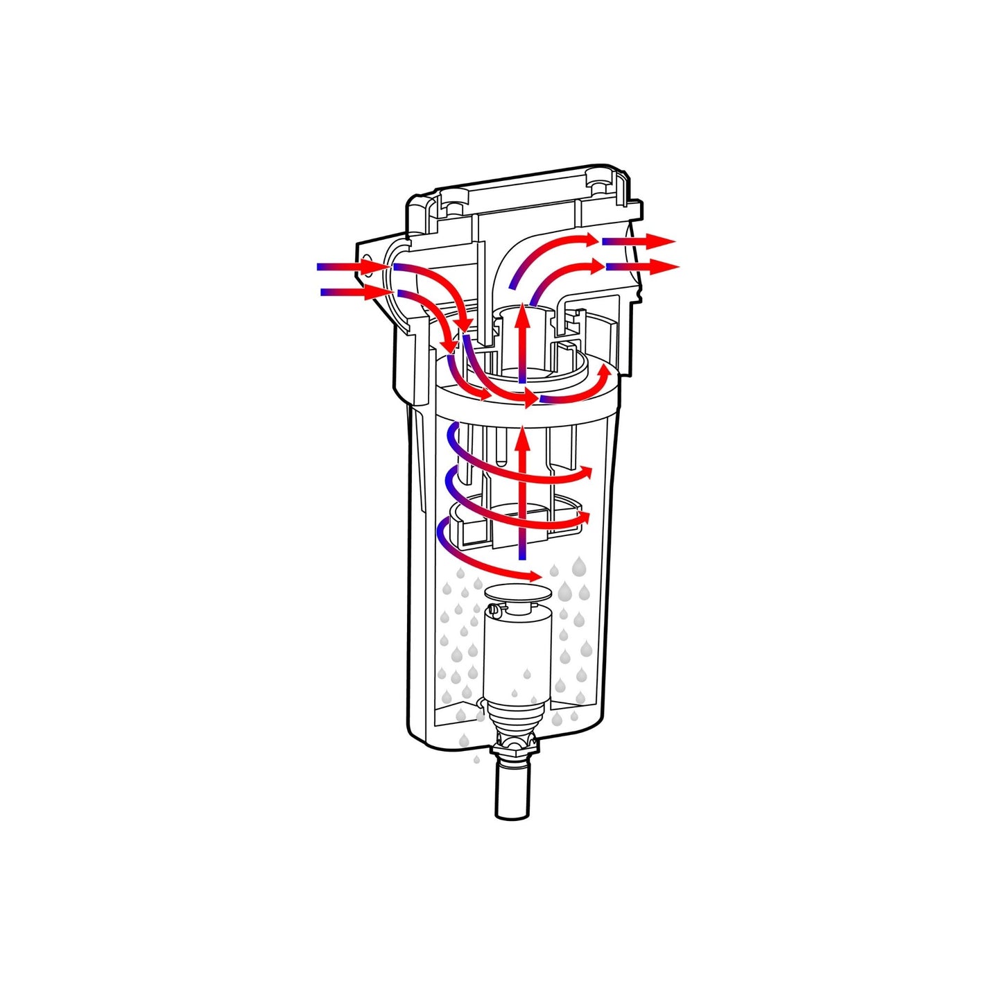 FSD-45-W - 1/2" Water Separator