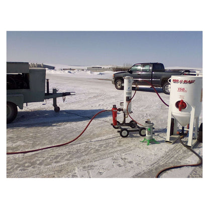280-140: D4 - Single-tower desiccant compressed air dryer, aluminum housing, with activated alumina desiccant