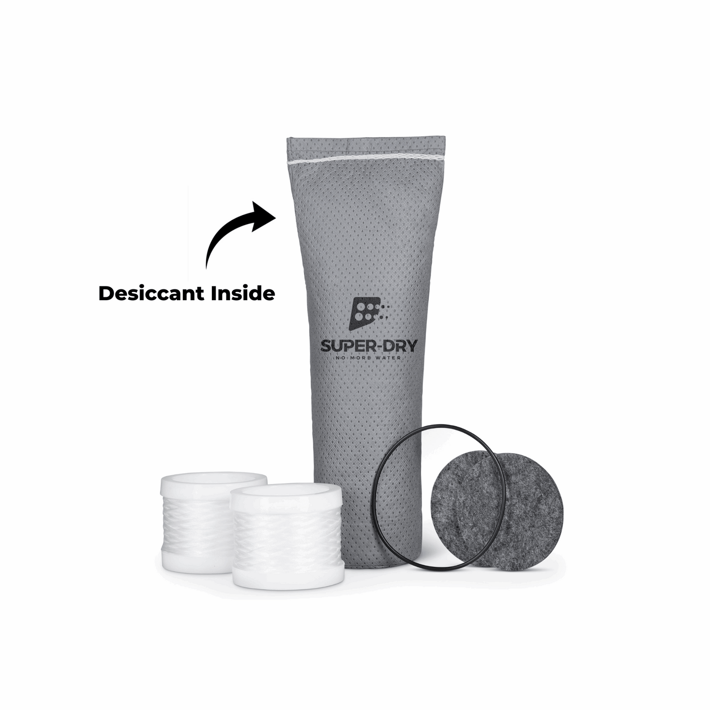 280-210: ED1 Replacement Cartridge- desiccant and filter for industrial compressed air dryer (includes activated alumina desiccant bag, filters, felt pads, and O-rings)