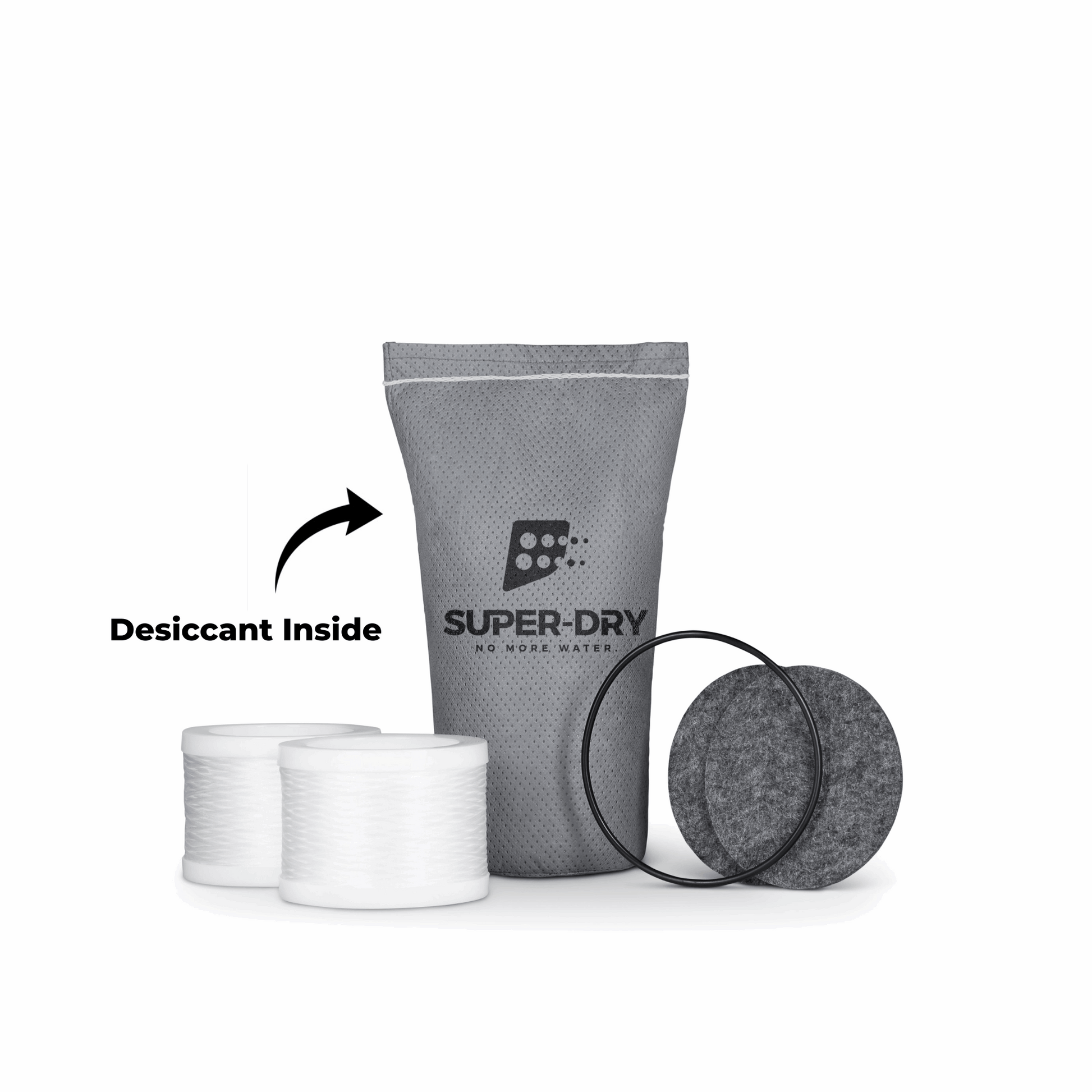 280-220: ED2 Replacement Cartridge- desiccant and filter kit for industrial compressed air dryer (includes activated alumina desiccant bag, filters, felt pads, and O-rings)