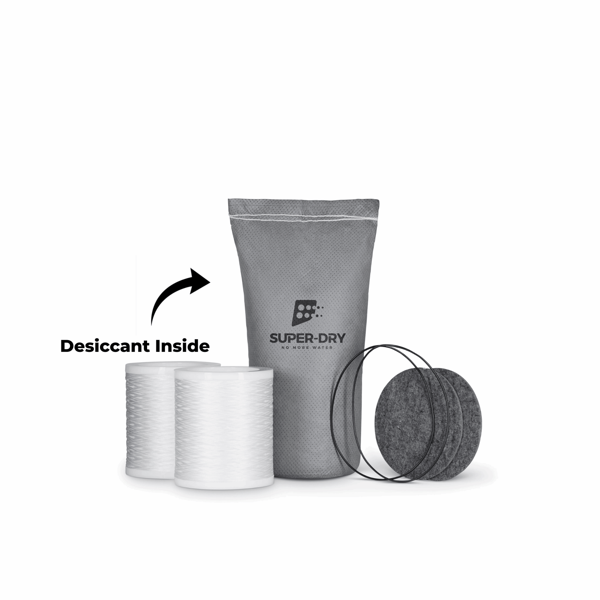 280-240: ED4 Replacement Cartridge- desiccant and filter for industrial compressed air dryer (includes activated alumina desiccant bag, filters, felt pads, and O-rings)