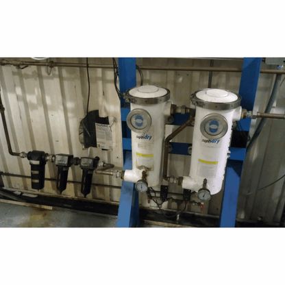 280-110: D1 - Single-tower desiccant compressed air dryer, aluminum housing, with activated alumina desiccant
