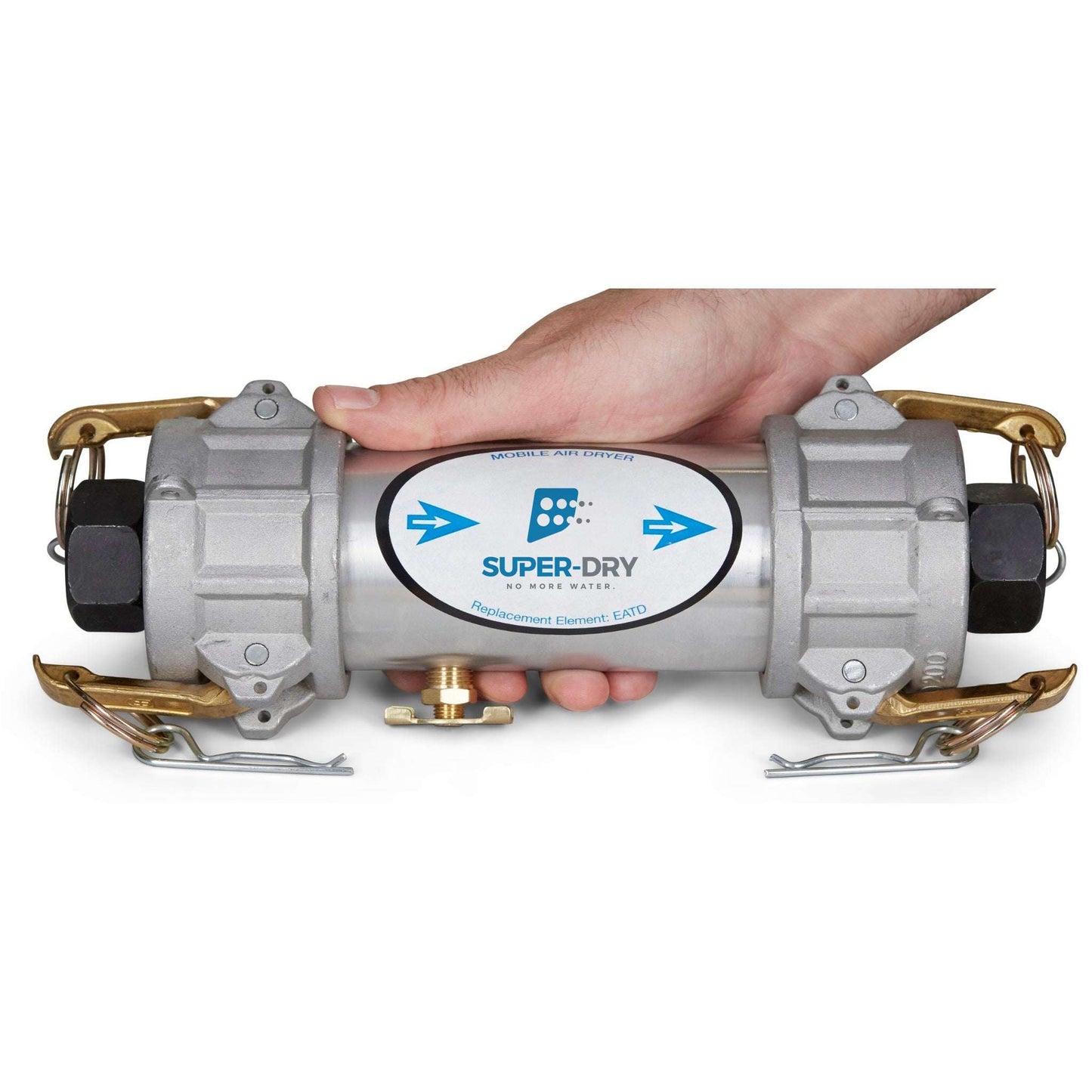 290-104: ATD 1/2-CL- Air Tool Dryer CAMLOCK - Desiccant inline compressed air dryer, ½″ NPT, with activated alumina desiccant