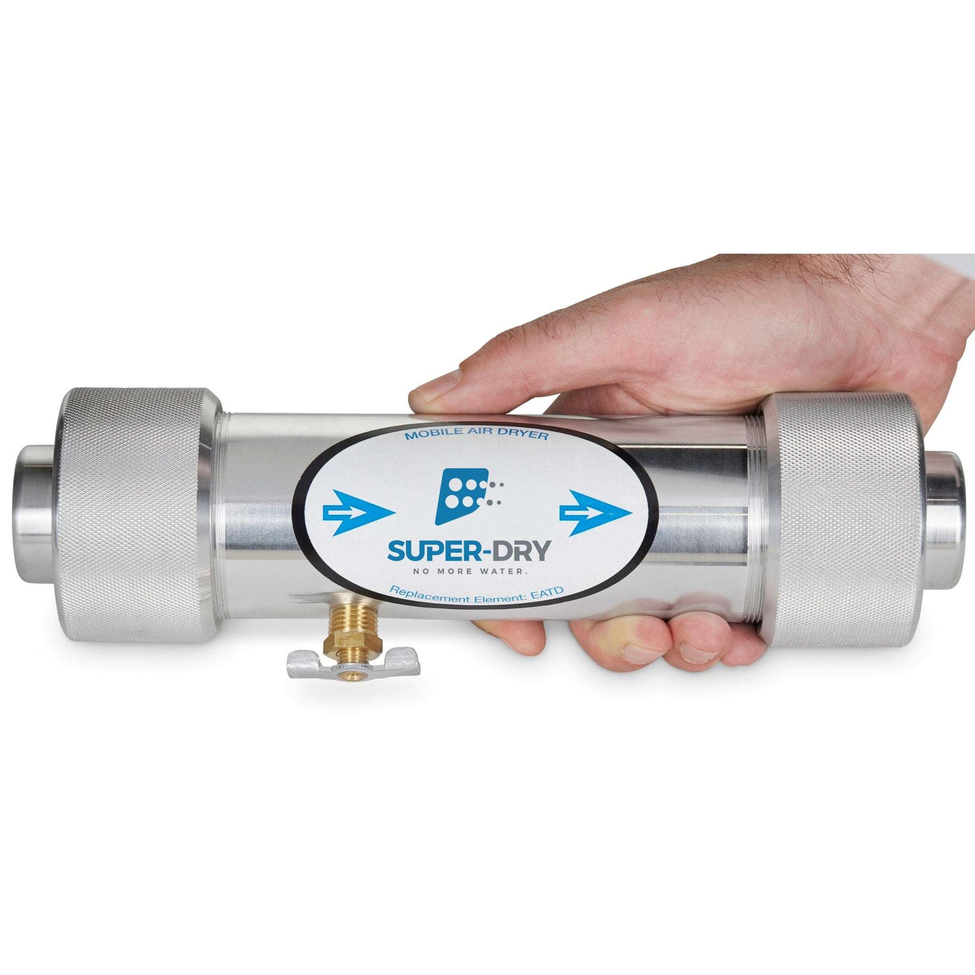 290-100: ATD 1/4 -Desiccant inline compressed air dryer, ¼″ NPT, with activated alumina desiccant