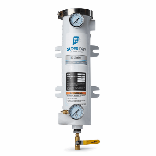 280-110: D1 - Single-tower desiccant compressed air dryer, aluminum housing, with activated alumina desiccant