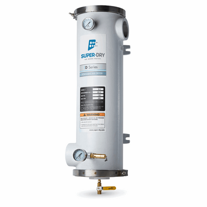 280-140: D4 - Single-tower desiccant compressed air dryer, aluminum housing, with activated alumina desiccant