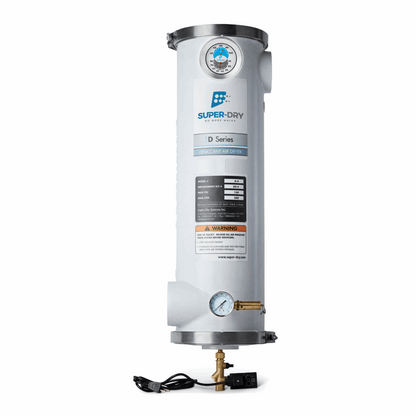 280-140: D4 - Single-tower desiccant compressed air dryer, aluminum housing, with activated alumina desiccant